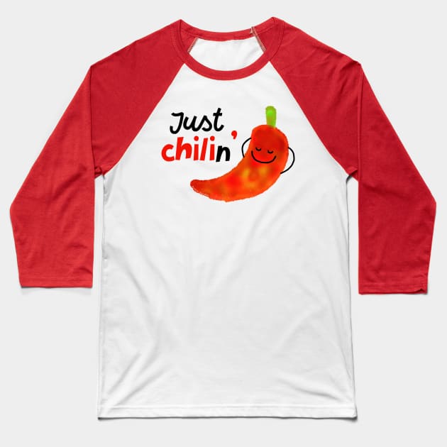 Just chilin Baseball T-Shirt by punnygarden